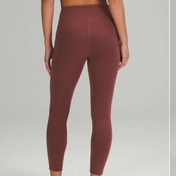 Lululemon Size 12 InStill High-Rise Tight 25" Smoky Red - Picture 1 of 5
